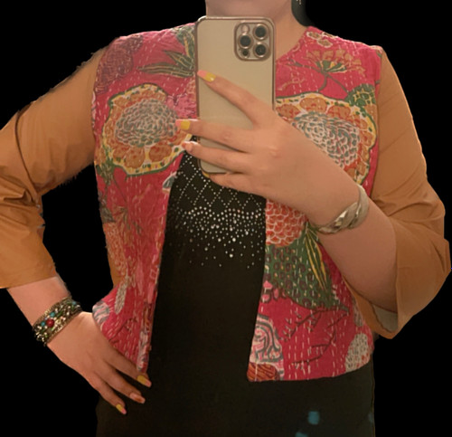 کراپ کت جنس کوکدوزی با چرم تلفیقی از چرم و پارچه ارسال با قیمت مناسب