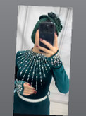 ماکسی مجلسی مخمل سنگکدوزی
