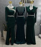 ماکسی مجلسی مخمل سنگکدوزی