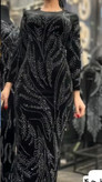 ماکسی مجلسی مخمل کشی فولسنگ در چهار طرح مختلف