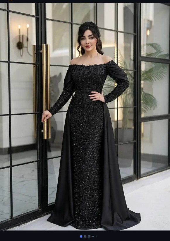 ماکسی مجلسی بینظیر مدل نگین جنس گیپور چمنی وساتن زارا