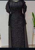 ماکسی مجلسی بینظیر مدل نگین جنس گیپور چمنی وساتن زارا